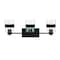Designers Fountain Midnight La 24.75in 3-Light Matte Black Modern Indoor Wall Sconce with Clear Glass Shades D222M-3B-MB - alternate 1